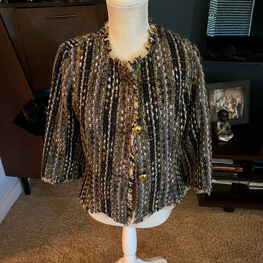Cabi tweed look jacket